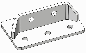Кронштейн крепления надрамника верхний V-Forest